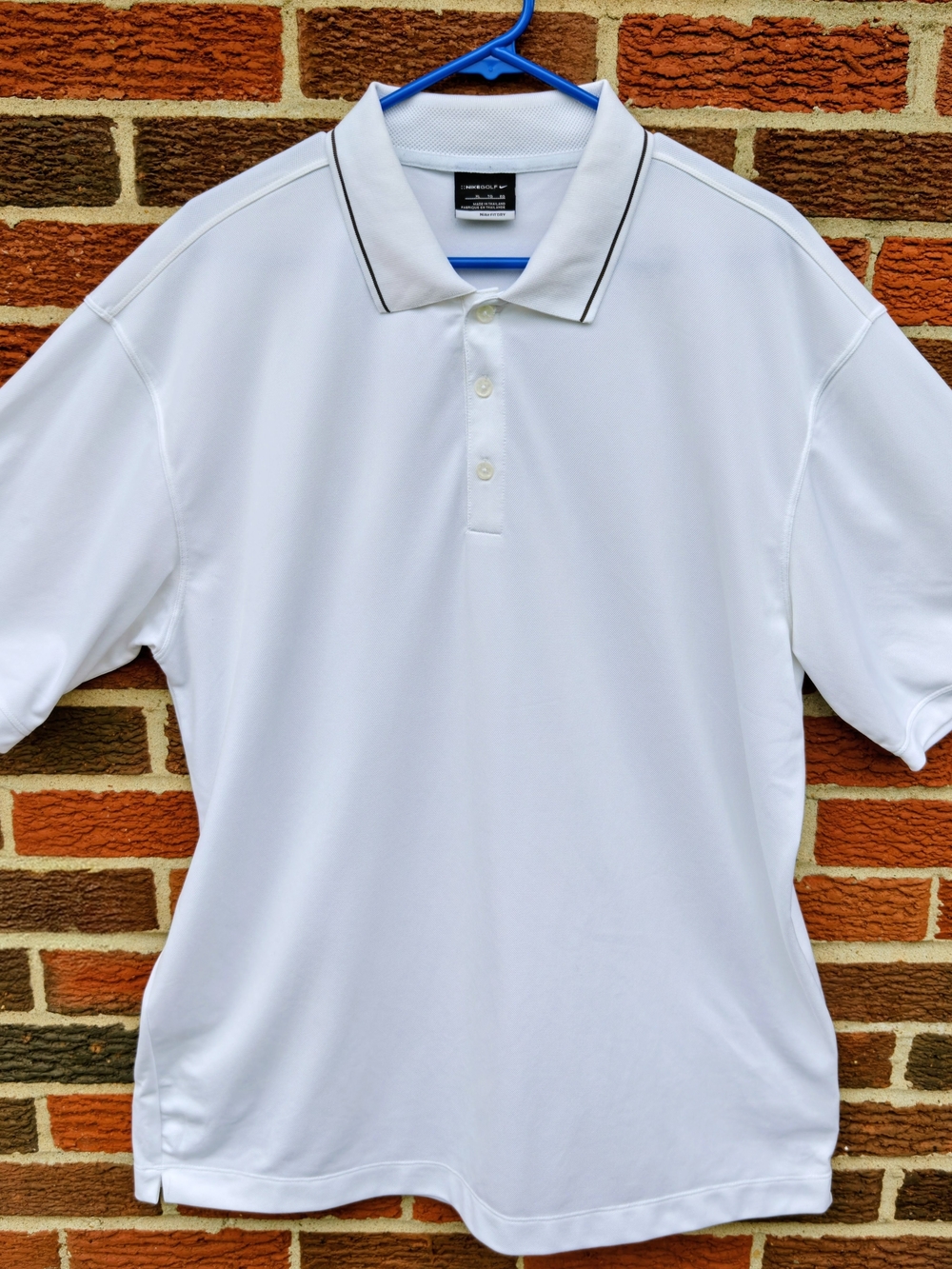 Nike Golf Dri-FIT Men's XL White Polo Shirt - Short Sleeve